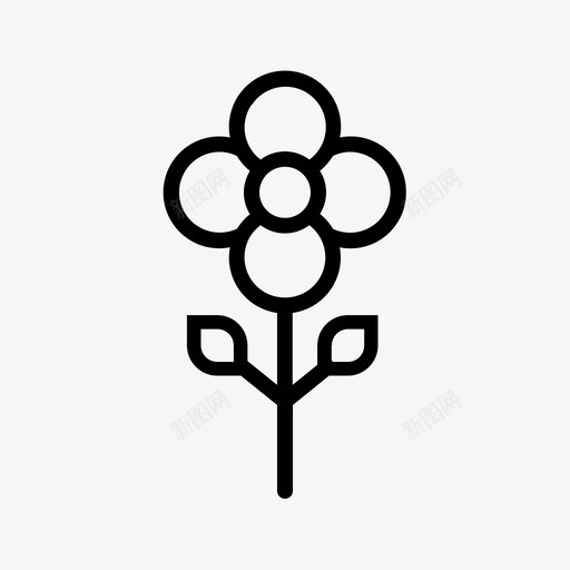 花生长自然图标svg_新图网 https://ixintu.com 户外 春天 生长 自然 花 野营偶像
