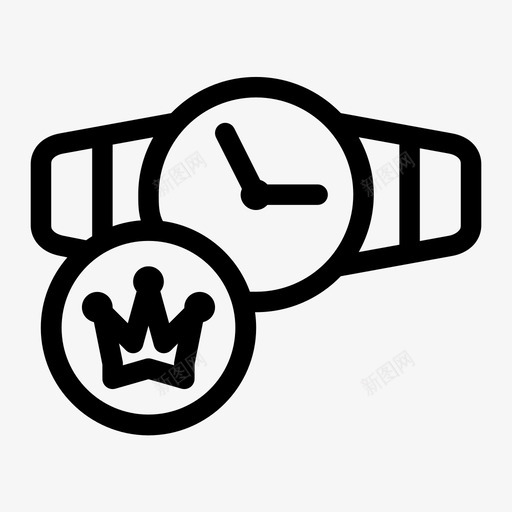重要的智能手表皇冠转移图标svg_新图网 https://ixintu.com 皇冠 转移 重要的智能手表