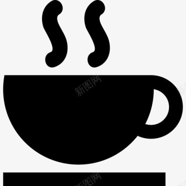 咖啡热杯食物超图标图标