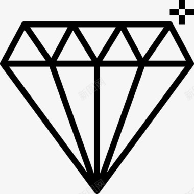 高级钻石珠宝图标图标