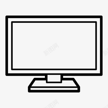 显示器平板电视液晶显示器图标图标