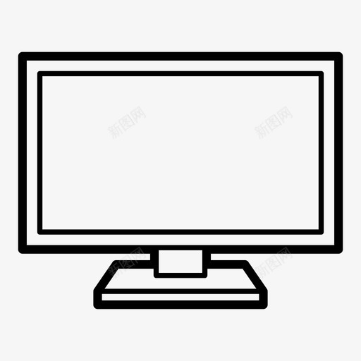 显示器平板电视液晶显示器图标svg_新图网 https://ixintu.com 平板电视 显示器 液晶显示器 电视