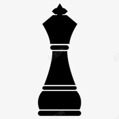 国王棋局国际象棋图标图标