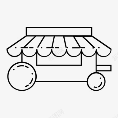 食品车街头食品自动售货机图标图标