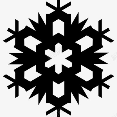 雪花圣诞形状形状超图标图标