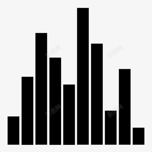 条形图列均衡器图标svg_新图网 https://ixintu.com 列 图形 均衡器 数据可视化图表hd 条形图 直方图 绘图