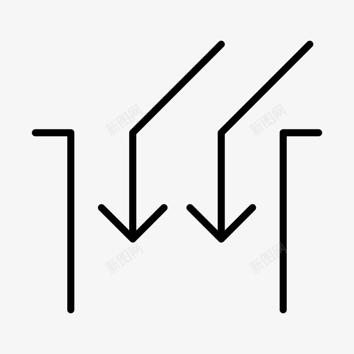 道路方向箭头标志图标svg_新图网 https://ixintu.com 标志 箭头 道路方向