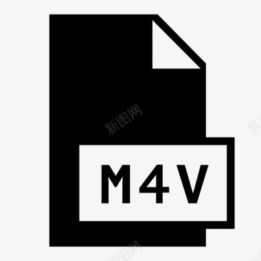 m4v文件扩展名图标图标