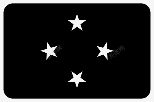 密克罗尼西亚国家旗帜图标svg_新图网 https://ixintu.com 世界圆形矩形旗帜字形 国家 密克罗尼西亚 旗帜