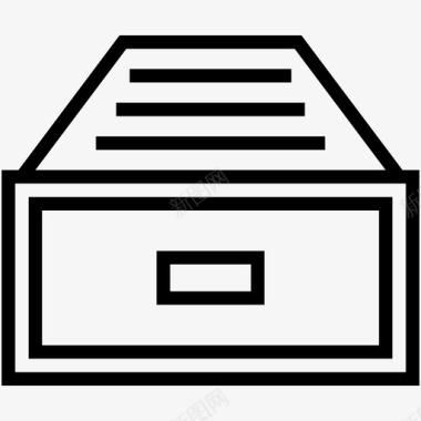 文件存储文件抽屉文件架图标图标