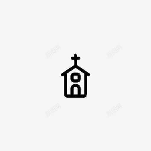礼拜堂建筑教堂图标svg_新图网 https://ixintu.com 寺庙 建筑 教堂 礼拜堂 祈祷
