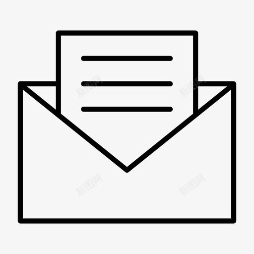 打开邮件信件阅读图标svg_新图网 https://ixintu.com 信件 打开邮件 接收 通讯灯 阅读