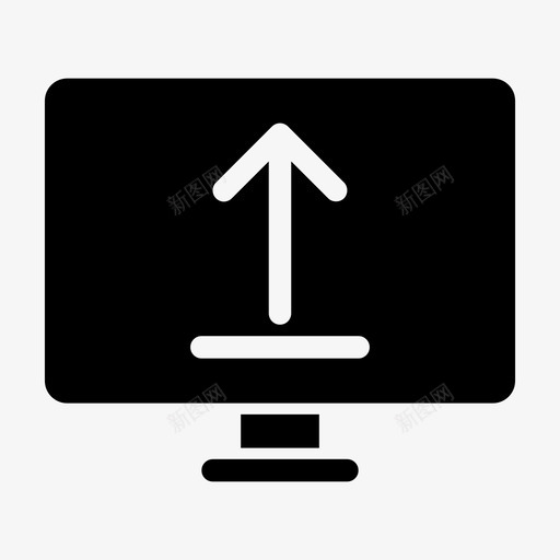 监视器上载转到顶部定向图标svg_新图网 https://ixintu.com 上载 上载下载 向上滑动 垂直方向 定向 监视器上载 转到顶部