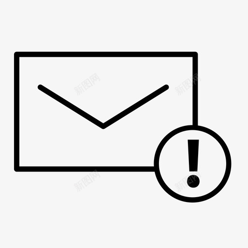 新电子邮件新消息用户界面元素图标svg_新图网 https://ixintu.com 新消息 新电子邮件 用户界面元素