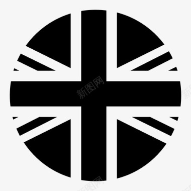 英国世界旗帜圆形标志图标图标