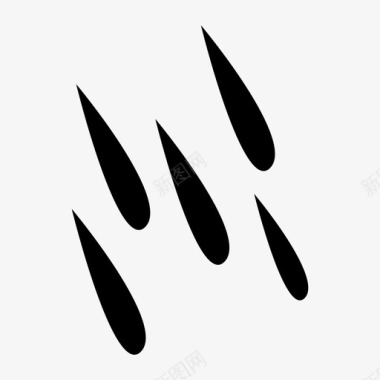 雨水湿图标图标