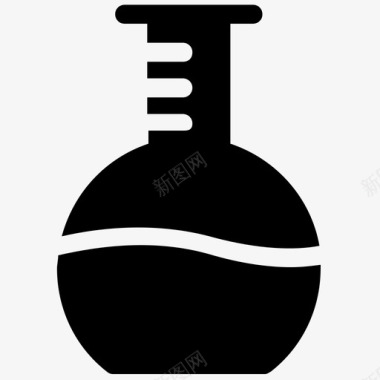 锥形瓶基本烧瓶实验室烧瓶图标图标