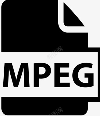 mpeg文档扩展名图标图标