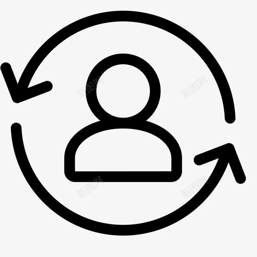 用户箭头刷新图标svg_新图网 https://ixintu.com dottie 刷新 同步 用户 箭头 返回