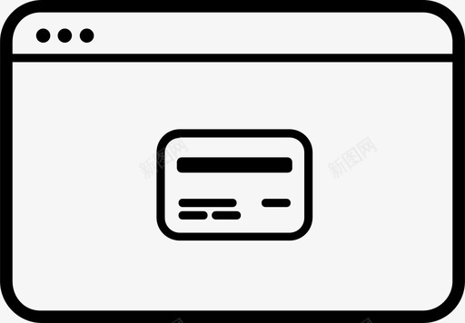 信用卡身份证支付图标svg_新图网 https://ixintu.com 信用卡 支付 浏览器 用户 身份证