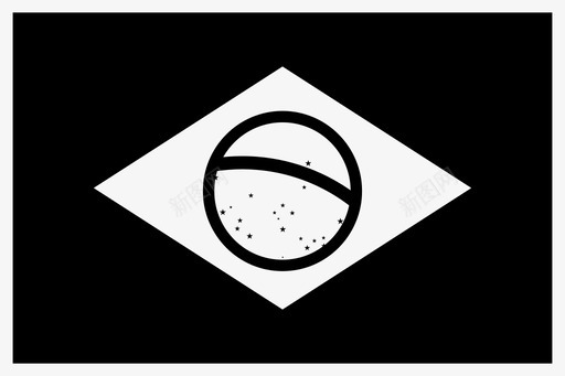 巴西国家旗帜图标图标