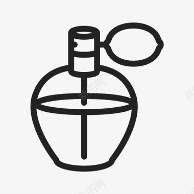 香水喷雾器美容图标图标