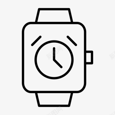 智能手表闹钟提醒时间表图标图标