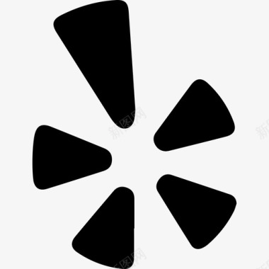 Yelp标志社交图标图标