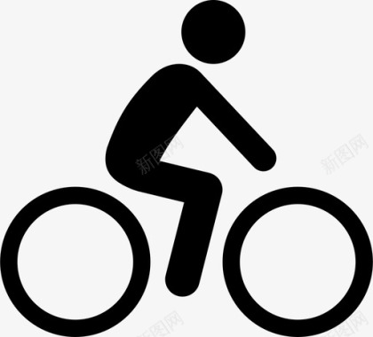 自行车骑车人停车场图标图标