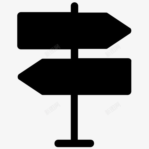 路标方向标指路标图标svg_新图网 https://ixintu.com 指路标 方向标 用户界面图标集合 路标