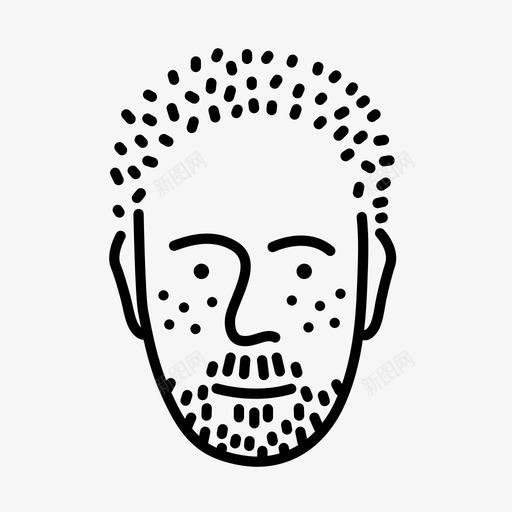 人物面孔人类图标svg_新图网 https://ixintu.com 人物 人类 用户 男性 面孔