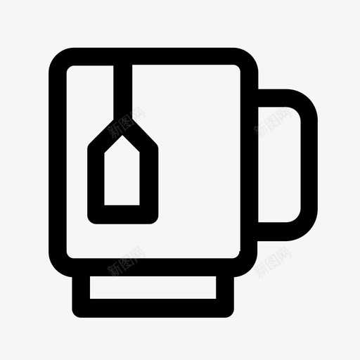 采购产品茶茶杯茶包图标svg_新图网 https://ixintu.com 温跃升 茶包 茶杯 酒店和餐厅 采购产品茶