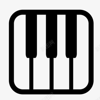 钢琴古典音乐图标图标