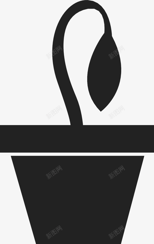 种植植物自然盆栽植物图标svg_新图网 https://ixintu.com 盆栽植物 种植植物 自然