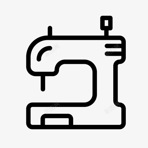 缝纫机家用裁缝图标svg_新图网 https://ixintu.com 家用 缝纫机 裁缝