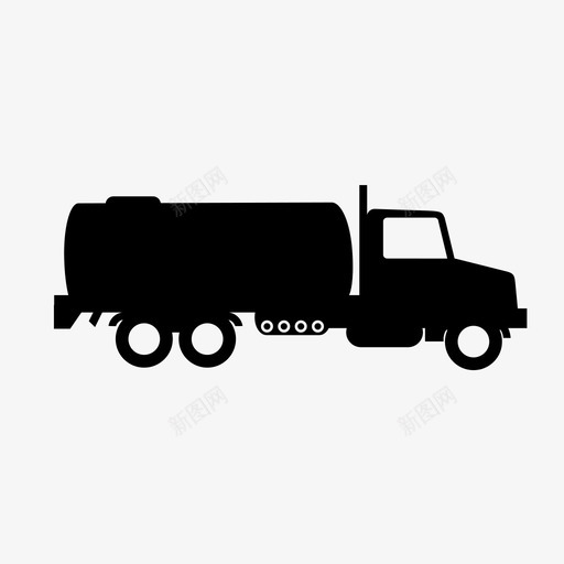 油罐车汽油卡车图标svg_新图网 https://ixintu.com 卡车 汽油 油罐车 车辆