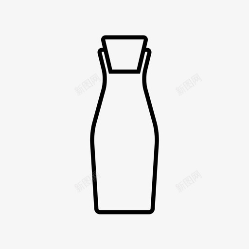 冷冲泡瓶子酒瓶图标svg_新图网 https://ixintu.com 冷冲泡 玻璃 玻璃瓶 瓶子 茶主题 软木塞 酒瓶