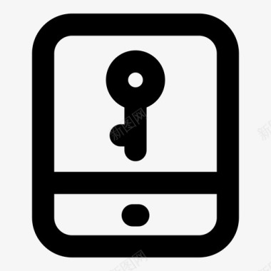 键盘安全钥匙锁图标图标