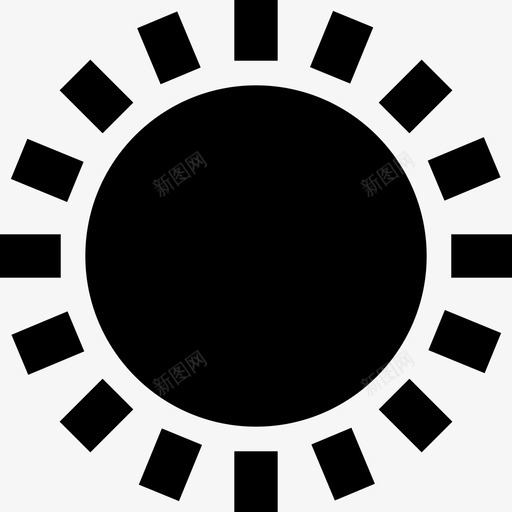 太阳形状超图标svg_新图网 https://ixintu.com 太阳 形状 超图标