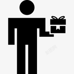 送礼物人送礼物盒的人人超图标高清图片