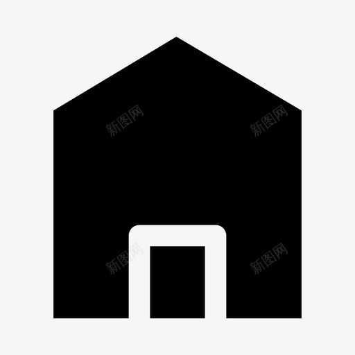 房屋建筑住宅图标svg_新图网 https://ixintu.com 住宅 常用图标 建筑 房地产 房屋