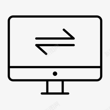 数据传输监视器计算机计算机显示器图标图标