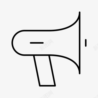 扩音器应用程序业务图标图标
