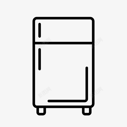 冰箱电器食物图标svg_新图网 https://ixintu.com 冰柜 冰箱 厨房 电器 食物