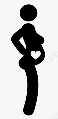 怀孕婴儿爱情图标图标