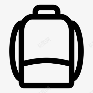 背包行李学校图标图标