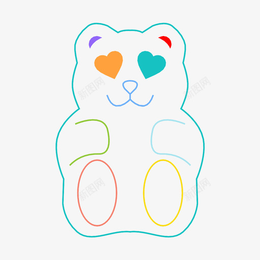 在爱中承受粘液图标svg_新图网 https://ixintu.com 在爱中 心 快乐 承受 粘液