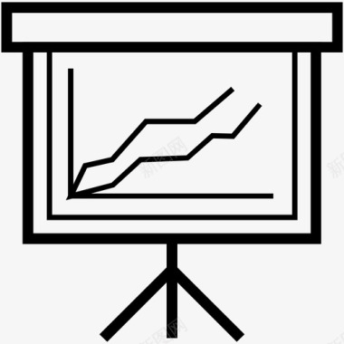 展示板分析投影屏幕图标图标