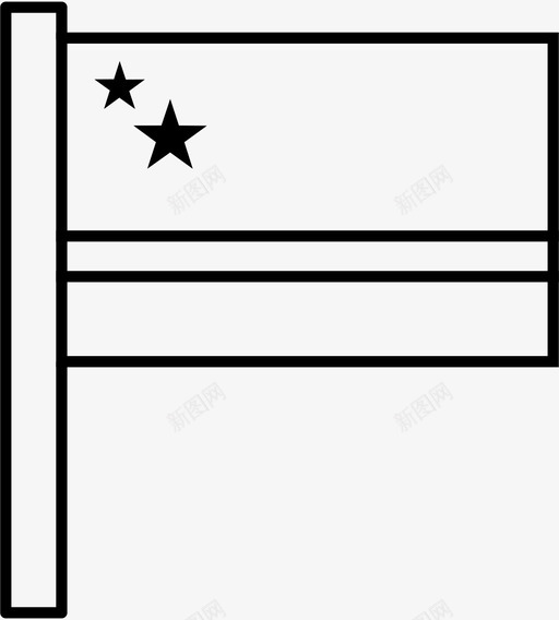 库拉索岛加勒比海国家图标svg_新图网 https://ixintu.com 世界国旗轮廓 加勒比海 国家 库拉索岛 旗帜