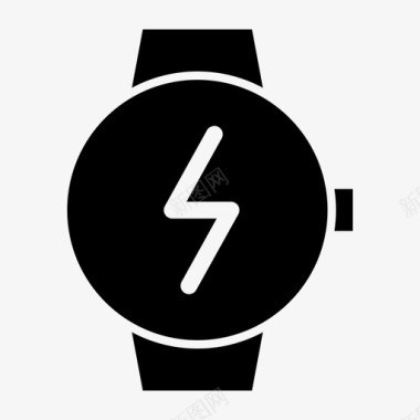 闪电智能手表时钟设备图标图标
